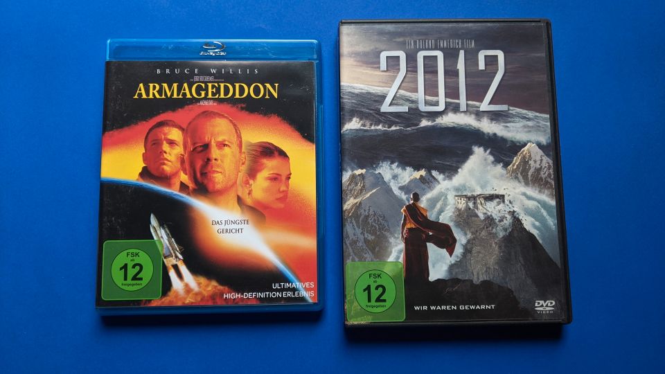 Blu Ray Armageddon + 2012 Emmerich DVD Bruce Willis in Moers