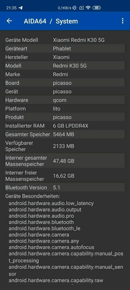 Handy Xiaomi Redmi K30 5G Snapdragon 765 in Reinsdorf
