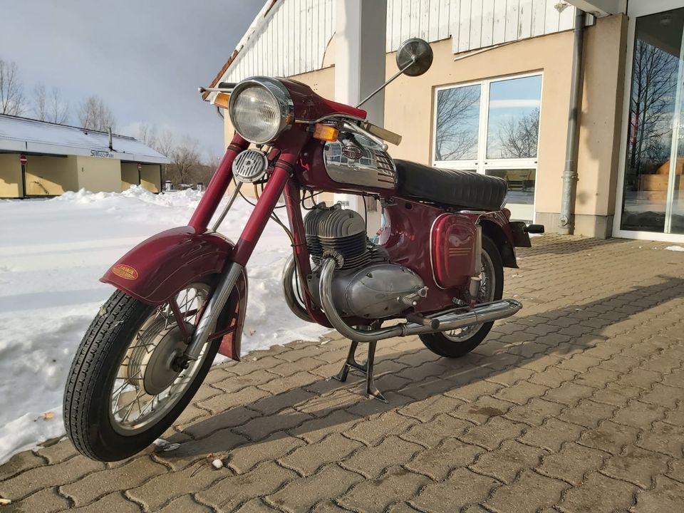 Jawa 350 restasuriert mit EU Brief in Calau