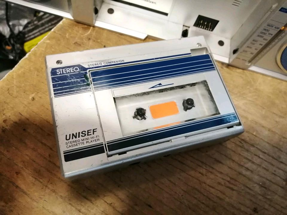 UNISEF AF-2000 Silver, Mini-Radio-Cassetten-Recorder!!! in Berlin