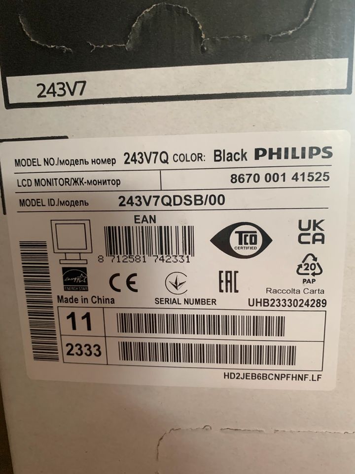 Philips V Line 24“  243V7QDSB/00 in Stegaurach