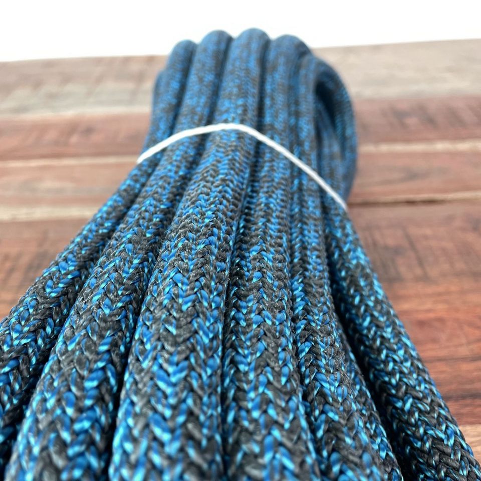 7,5m Liros Control-XTR Leine Ø 16mm Schot Dyneema blau-schwarz in Havelsee