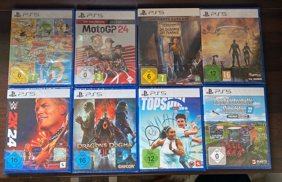 8 x PS 5 Spiele Original verpackt in Berlin