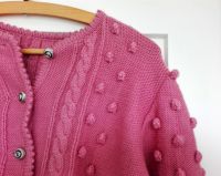 Vintage Trachten Strickjacke Handarbeit S 36 38 altrosa Wolle öko Berlin - Charlottenburg Vorschau