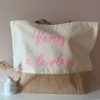 Strandtasche Einkaufstasche Jute-Shopper XL personalisiert Dithmarschen - Weddingstedt Vorschau