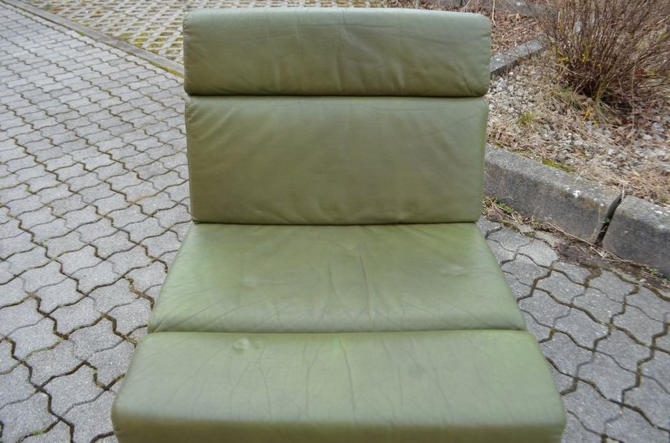 Mid Century Vintage Lounge Chair Barcelona Aera Ledersessel 1v5 in München