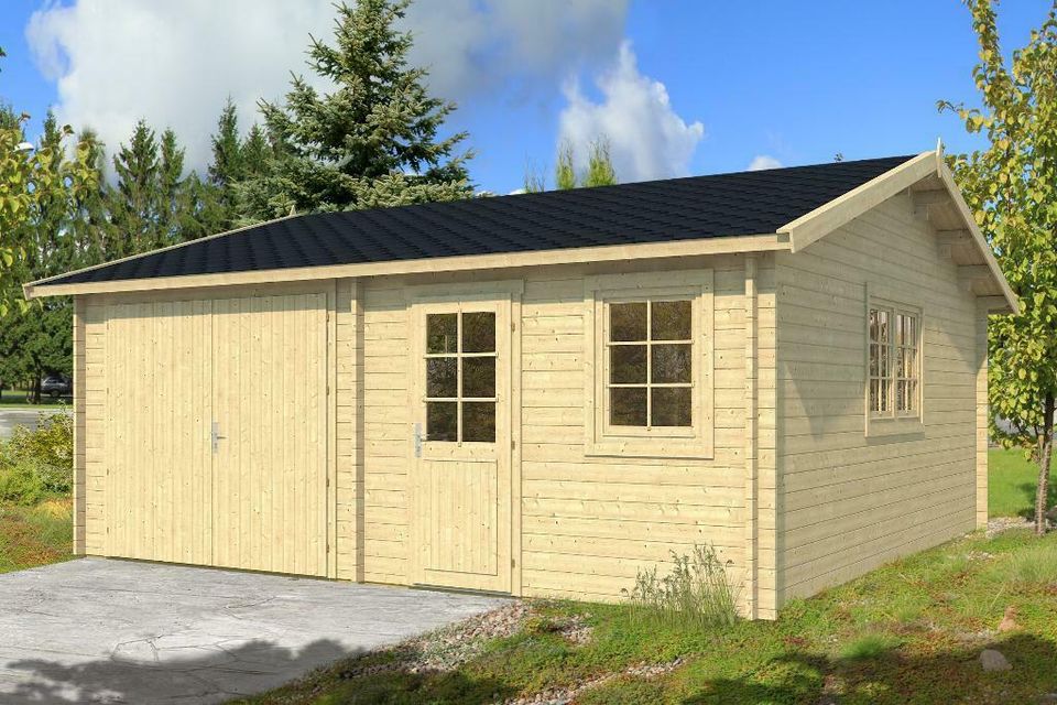 Holzgarage Blockhaus Garage Autogarage Holz 510x330,28mm 2839209 in Versmold