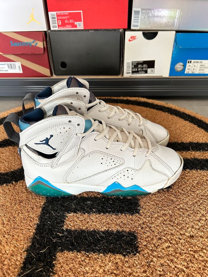 Nike air Jordan 7 retro og french blue 37,5 ow ts in Bielefeld