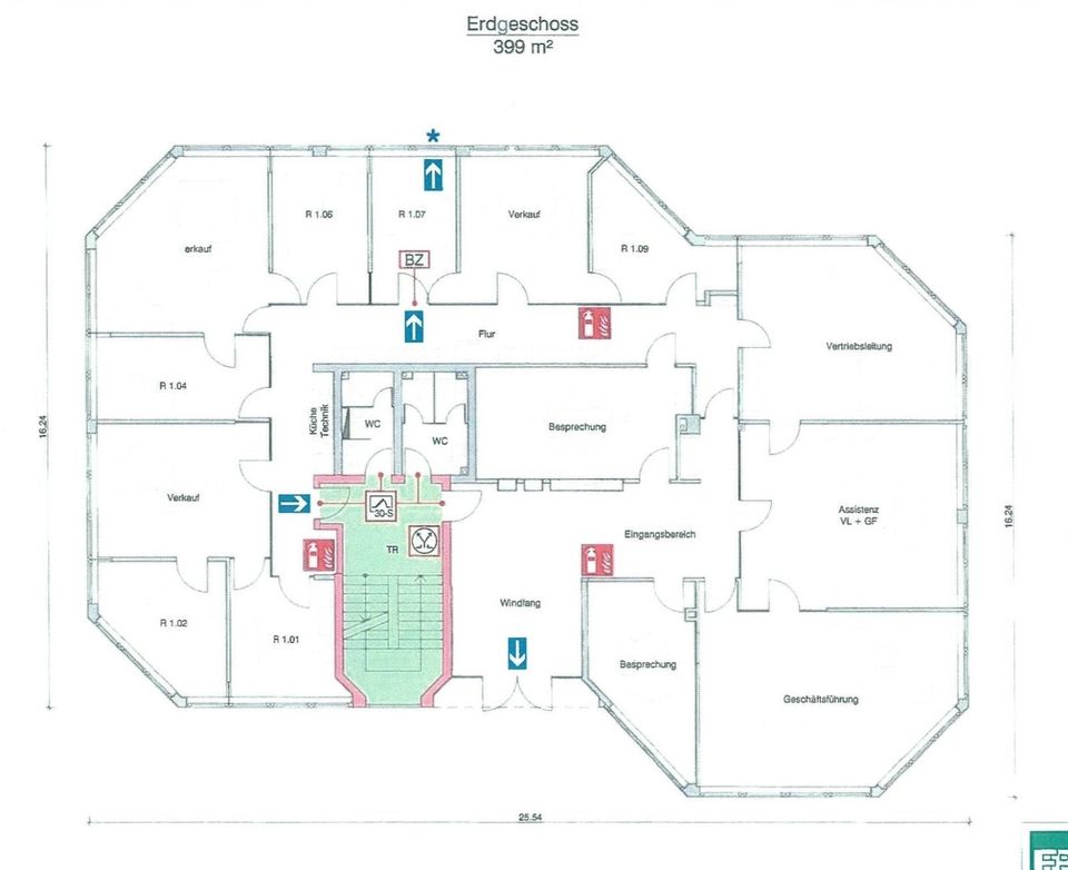 REPRÄSENTATIVES BÜROGEBÄUDE MIT HAUSMEISTERWOHNUNG UND GARAGEN in Remscheid