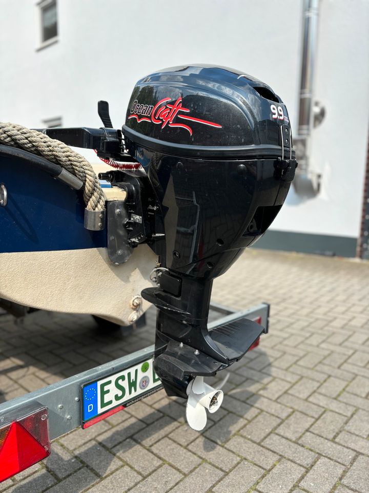 Corsiva 430 Motorboot Angelboot mit Trailer Top Zustand in Recklinghausen