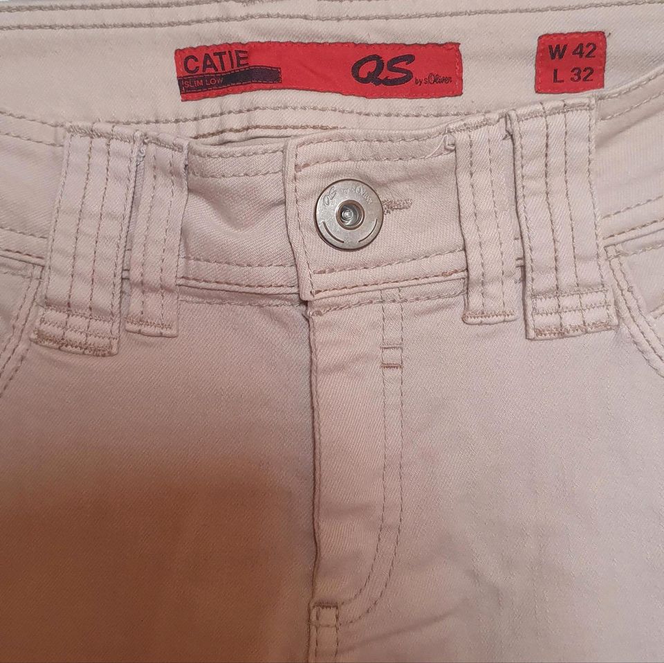 Hose S.Oliver Gr.40-42 beige Neu in Schwarzenbach a d Saale