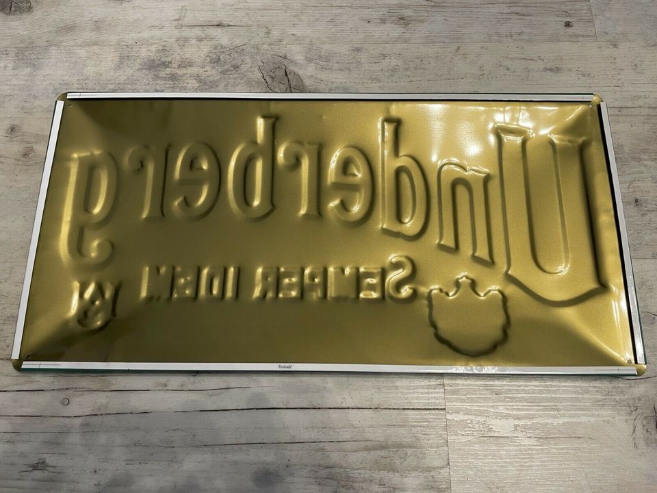 Underberg Blechschild mit 3D-Effekt in Hillesheim (Eifel)