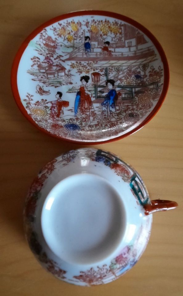 Teeservice japanisches Porzellan für 3 Personen 10-teilig NEU in Worms