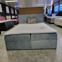 Boxspringbett 140x200 Bettkasten Topper Samt Grau-Blau B-Ware Nordrhein-Westfalen - Oberhausen Vorschau