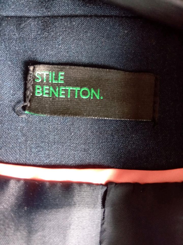 Stile Benetton Damen Jacket Anzughose 7/8 Größe 36 in Kiel