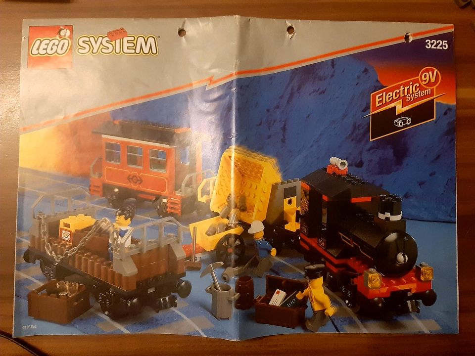 Lego System 3225 Zug Eisenbahn elektron.,Trafo 9V Schienen 90er in Bautzen