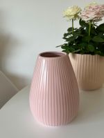 Vase rosa geriffelt Deko Home Blumenvase ästhetisch Hessen - Gießen Vorschau