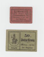 Christburg Stadt in Westpreußen, 25 + 50 Pfennig  vom 1.7.1919 Nordrhein-Westfalen - Swisttal Vorschau