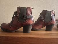 Leder Stiefeletten von Jana, Größe 40, Weinrot Nordrhein-Westfalen - Siegburg Vorschau