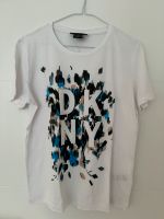 DKNY T-Shirt in Größe M Weiß mit Print in Blautönen Hessen - Rüsselsheim Vorschau