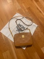 Neue MCM Tasche echt Leder Braun Cognac Cross Body Tasche Gold Frankfurt am Main - Nordend Vorschau