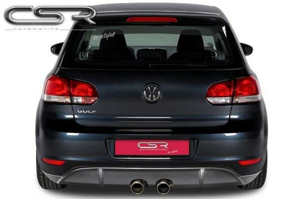 VW Golf 6 Golf VI R32 Heckansatz Diffusor + Sportauspuff ESD in Harsewinkel