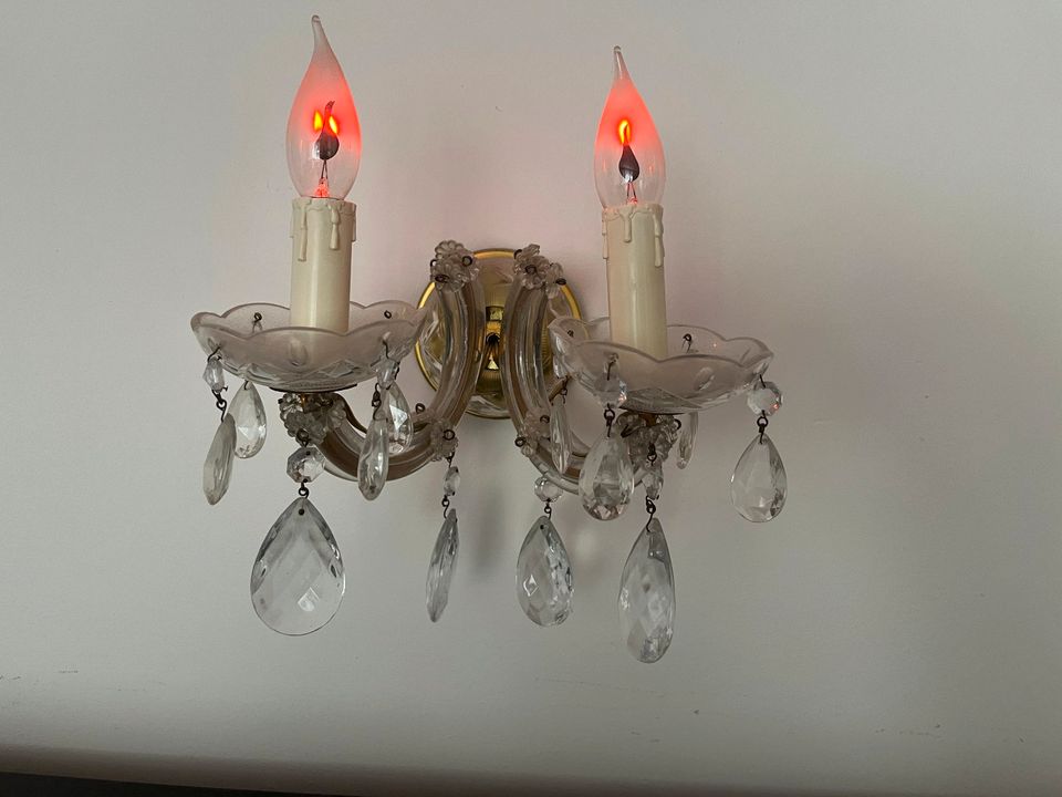 2 armige Wandlampe Chabby vintage ( Ideal für Xmas  23 ) in Saarbrücken