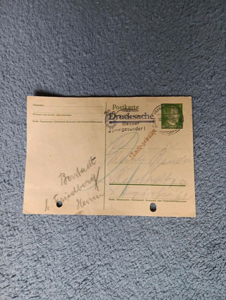 Postkarte Deutsches Reich in Wölfersheim