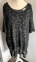 MIA MODA Shirt Größe 46/48 mit viel Spitze schwarz/silber Obervieland - Arsten Vorschau