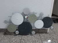 Wanddeko Metall Scheiben silber grau 90 x 50 cm Nordrhein-Westfalen - Witten Vorschau