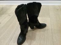 schwarze & graue Lederstiefel Cowboystiefel Hessen - Viernheim Vorschau