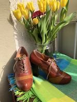 Zign Pumps, High Heels, rot, braun, Gr 38, Leder Bayern - Schweinfurt Vorschau
