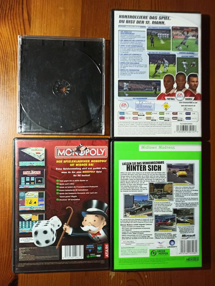 4 PC DVD, Tomb Raider 4, FIFA 2003, Monopoly, Midtown Madness in Schalksmühle
