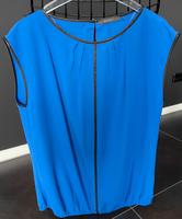 Esprit Top Shirt Oberteil Bluse blau schwarz Gr. L Bayern - Vöhringen Vorschau