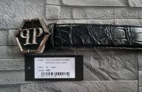 PHILIPP PLEIN BELT SHINY CROCO LUXURY SCHWARZ UND WEISS / NEU / Hessen - Ober-Mörlen Vorschau