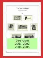 Leuchtturm Vordrucke Bund 2001-2002 + 2004-2005 SF Hannover - Mitte Vorschau