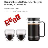 Bodum bistro set - coffee maker + 2 tassen cups Frankfurt am Main - Bonames Vorschau