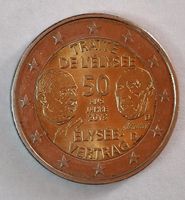 2 Euro Münze - Gedenkmünze 50 Jahre Élysée-Vertrag DD - 2013 Hessen - Biblis Vorschau