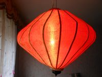 Lampe Rot Seide Asia chinesischer Lampion 50cm Brokatstoff Bayern - Holzkirchen Vorschau