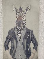 Bild Zebra schwarz weiss XL 45x90 Rahmen modern Nordrhein-Westfalen - Viersen Vorschau