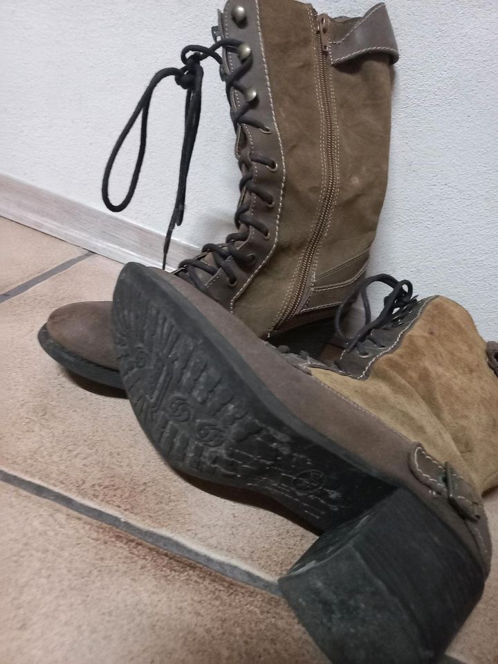 Leder Stiefel dockers 38 in Rülzheim