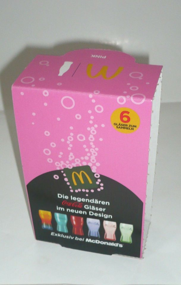 McDonalds • Coca-Cola Sammel Glas Edition 2020 • PINK •neu OVP in Lübeck