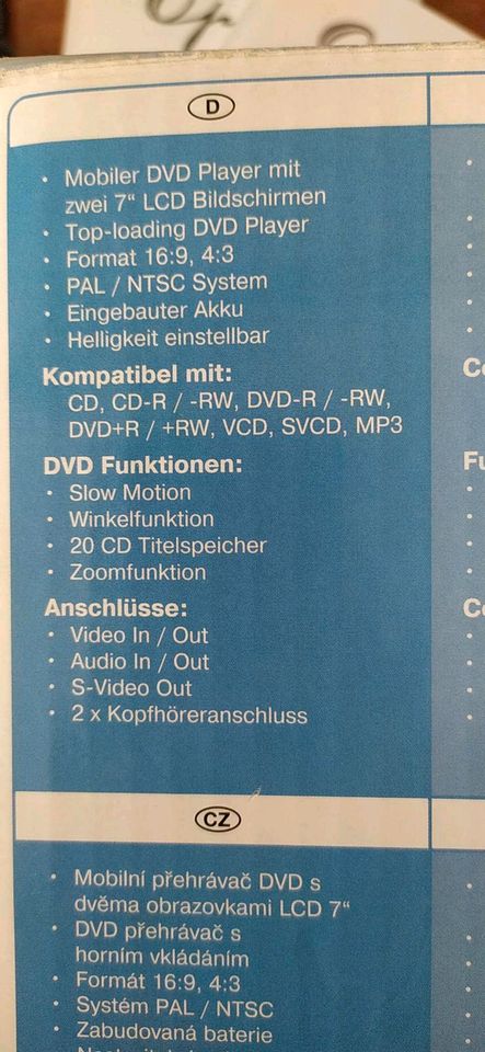 Tragbare DVD-Player in Ostrhauderfehn