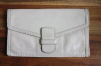 Vintage Clutch Tasche Leder creme Steppnähte Stuttgart - Stuttgart-West Vorschau