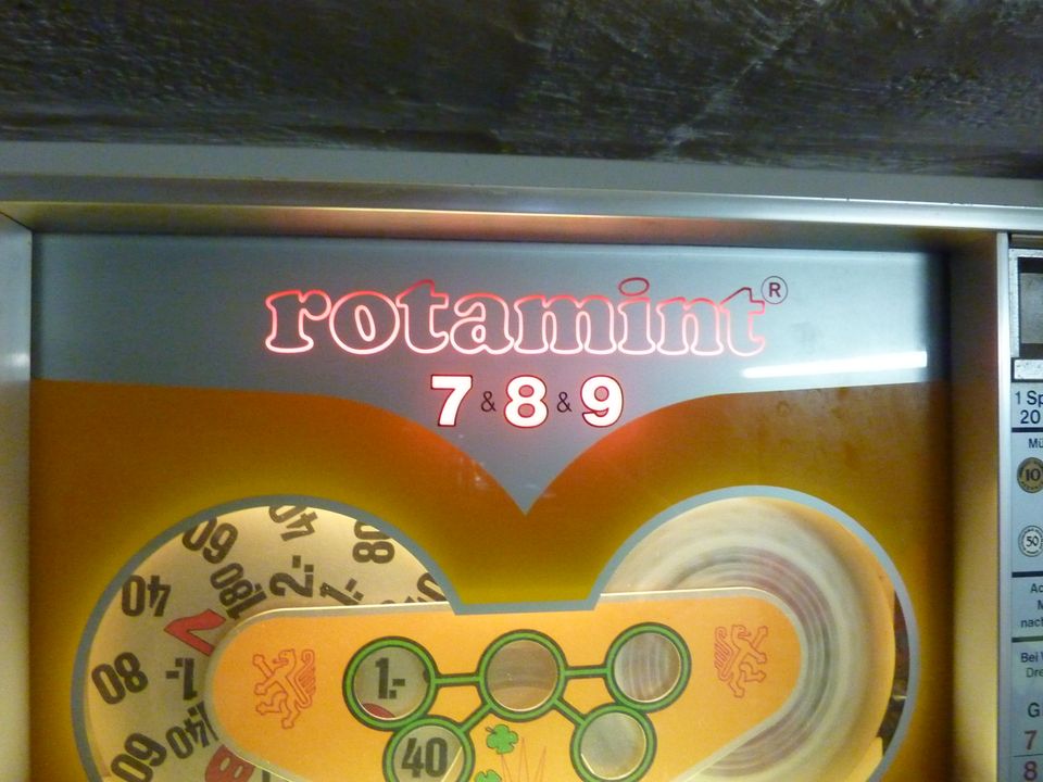 GELDSPIELAUTOMAT ROTAMINT VON 17 .01 .1974 in Herborn