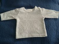 Babypullover / Pullover langarm / weiß / grau Niedersachsen - Hattorf am Harz Vorschau