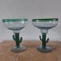 2 Glasschalle, kaktusformig, mundgeblasen, Mexico, 90er Jahre Hessen - Nauheim Vorschau