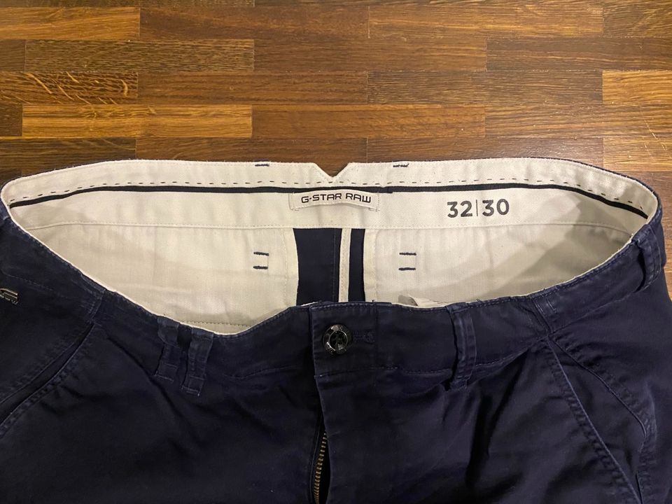 G STAR RAW HOSE Chino-Style, Gr. 32/ 30 - blau in Kirchheim unter Teck