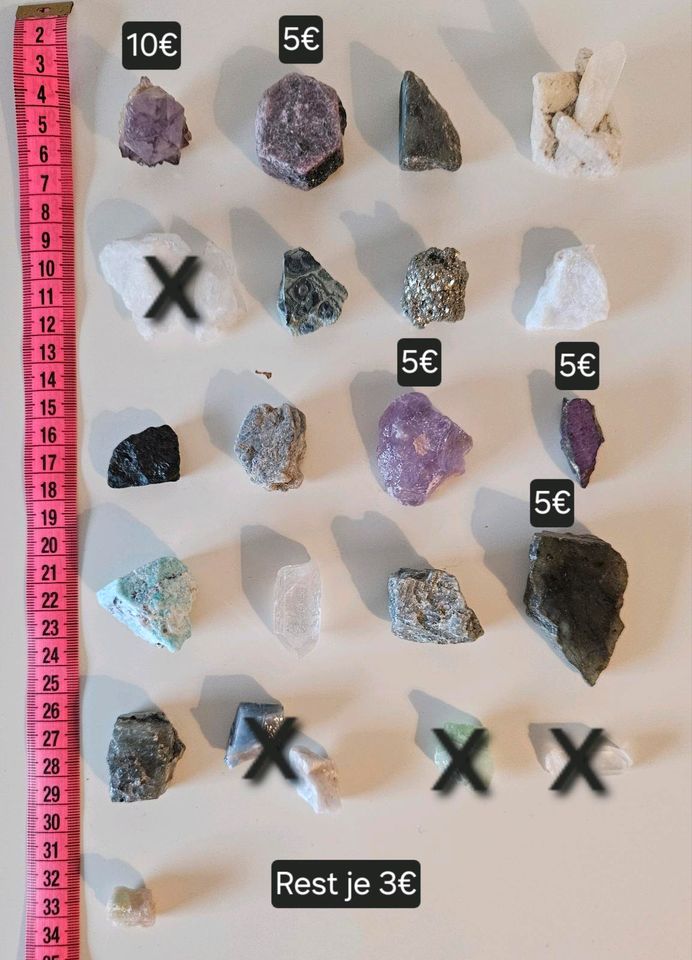 Diverse Kristalle, Edelsteine, Mineralien in Chemnitz