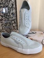 Stoff Textil Slip on Sneaker hellgrau Gr. 39 Slipper Berlin - Charlottenburg Vorschau